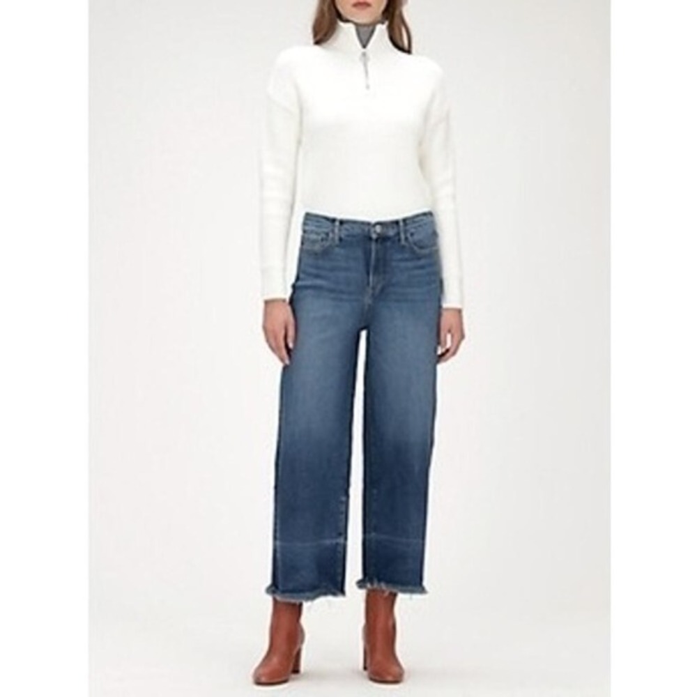 New‎ Banana Republic High Rise Wide leg cropped Jeans